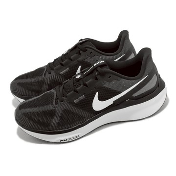 [ACS] Nike 慢跑鞋 Air Zoom Structure 25 男鞋 黑 白 氣墊 支撐 穩定 路跑 運動鞋 DJ7883-002