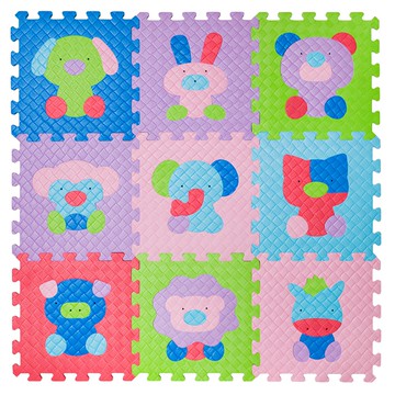 PMU 必美優 巧拼地墊  動物方程式  1組  32 x 32 x 1.4cm