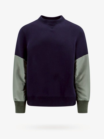 Cotton sweatshirt with nylon inserts - SACAI - gender_Man