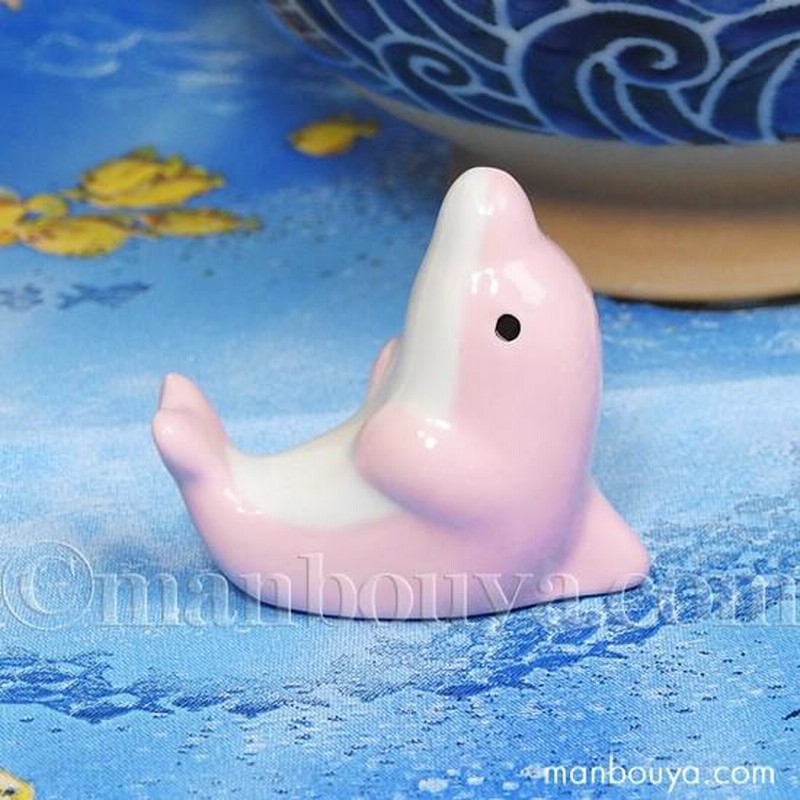 美品】オルゴール イルカ 陶器 置物 インテリア 工芸品 美術品 A1437