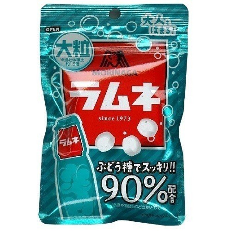 ネコポス送料無料 ☆森永製菓 大粒ラムネ 41g 2個☆ ペイペイ消化 ...