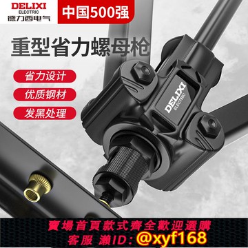 {可打統編 保固一年}德力西拉鉚螺母槍工具 雙把壓鉚手動工具 省力加強款含槍頭收納盒