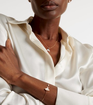 Bvlgari Divas' Dream 18kt rose gold bracelet with mother-of-pearl and diamonds