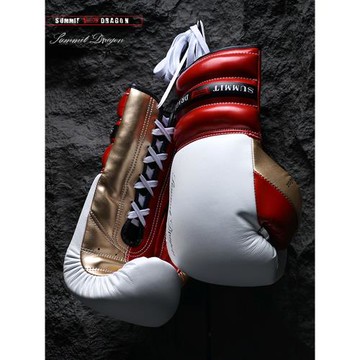 SUMMITDRAGON超纖綁帶拳擊手套綁繩拳套系帶比賽手套職業拳擊手套