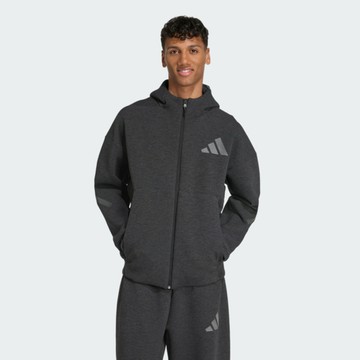 Adidas 愛迪達 M Z.n.e. Pr Fz JM6055 男 連帽外套 防潑水 保暖 運動外套 黑灰 亞版