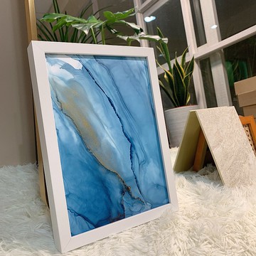 酒精墨水藝術 畫作 alcohol ink 居家空間裝飾 相框畫作 獨一無二