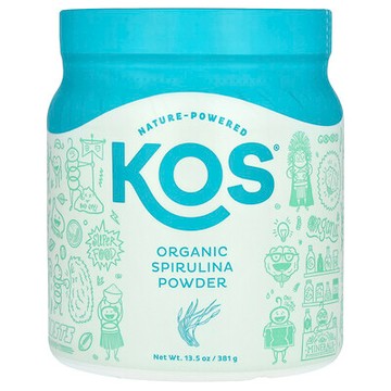 KOS, 有機螺旋藻粉，13.5 盎司（381.5 克）