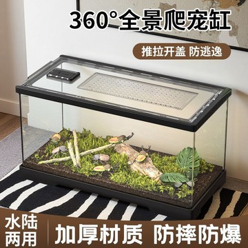 【桃園出貨🔥】新手爬寵全封閉透明飼養箱蜥蜴寵物蛇角蛙烏龜專用籠寵物大號箱子