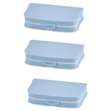 小麥購物 北歐色分隔藥盒 Y522 4格 3個  1組