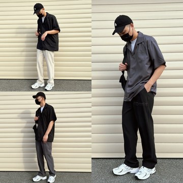 【MasCool】闊腿西裝褲 闊腿褲 西裝長褲 直筒寬褲 西裝褲 西裝長褲 西裝褲 長褲 休閒褲 抗皺