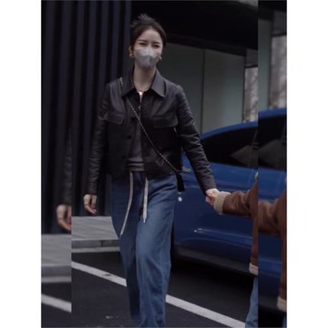 黑色帥氣短款pu皮外套女2025年春季新款小皮衣百搭機車夾克上衣潮