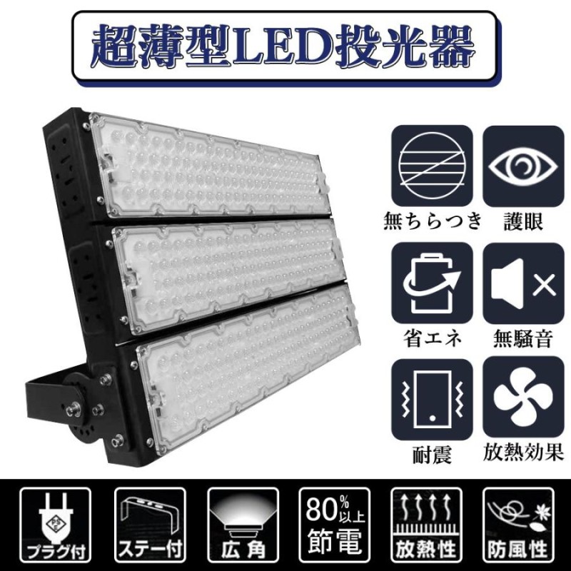 LED投光器 900W 投光器 LED 屋外 看板 駐車場 倉庫 工場 作業灯 防犯灯