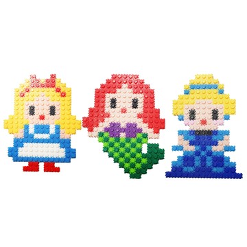 Block N Story 公主造型立體像素積木組 10mm  1套  公主