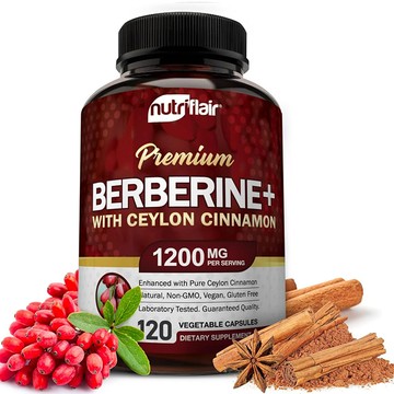 美國代購！原裝正品NutriFlair Premium Berberine HCL鹽酸小檗堿錫蘭肉桂