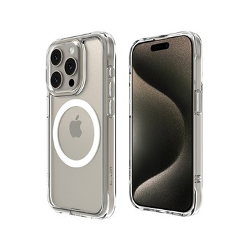 ABSOLUTE｜LINKASEAIR iPhone 15 Pro 6.1吋 超越軍規防摔高硬度大猩猩玻璃保護殼 裸機感透明