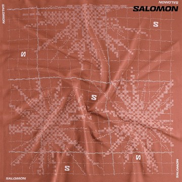 Salomon SALOMON BANDANA GRAPHIC 領巾 焦赭棕