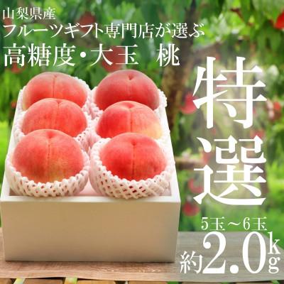 ふるさと納税 笛吹市 山梨県笛吹市産　高糖度　旬の採れたて桃約2kg