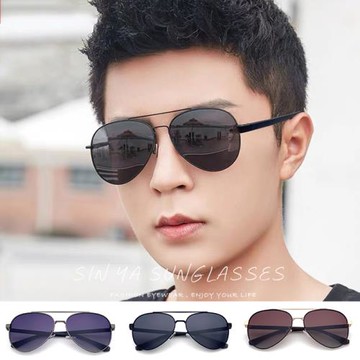 【SINYA】Polarized時尚偏光墨鏡 時尚飛行員偏光墨鏡 男女中性駕駛墨鏡 輕量20g 防眩光/抗UV400 N932