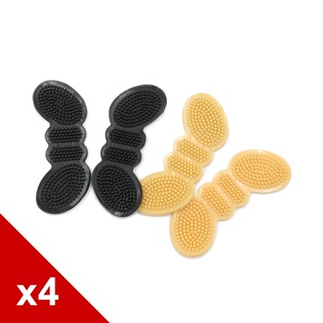 糊塗鞋匠 優質鞋材 F51 3mm矽膠蝴蝶後跟貼 4雙