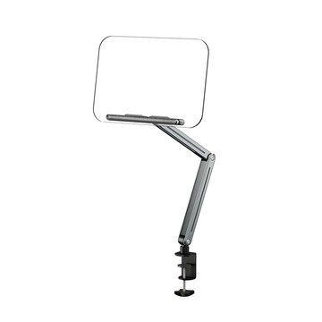 ibits BON P87 鋁合金懸臂閱讀架 可折疊結構設計 輕鬆收納 閱讀角度 可自由調整 站立也能用  全長875mm 壓克力板235 x 340mm  透明色