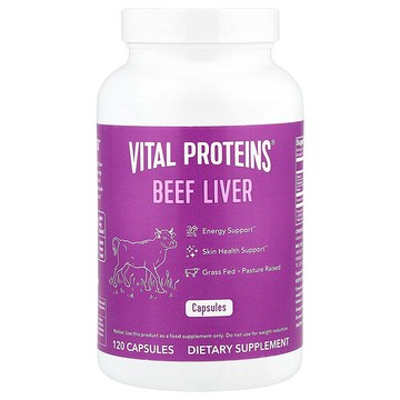 Vital Proteins, 牛肝，750毫克，120膠囊