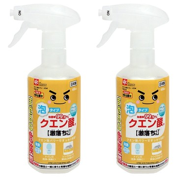 LEC 激落君 檸檬酸電解水泡沫噴霧清潔劑 清潔/除菌/消臭  400ml  2瓶