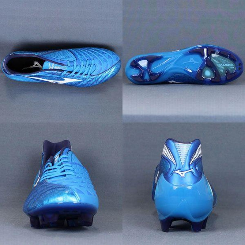 ウエーブイグニタス 3 MD ブルー×ホワイト 【MIZUNO|ミズノ】サッカー 