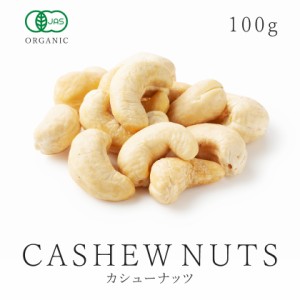 カシューナッツ オーガニック 100g 生 有機JAS認証 大粒カシューナッツ 無塩 無油 無添加 保存食 非常食