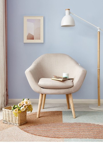 全友家居休閒家具臥室客廳沙發椅戶外陽臺簡約單人沙發DX106010 小山好物嚴選