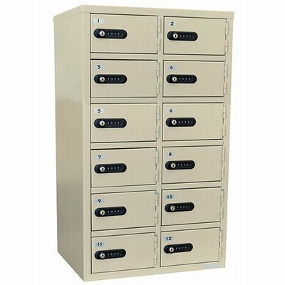 エーコー 貴重品ロッカーダイヤル錠12人用 LK-312 1台