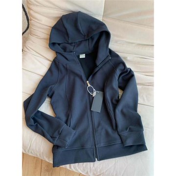 推薦這款~ 藏青色連帽運動開衫外套秋季百搭長袖寬松顯瘦休閑上衣