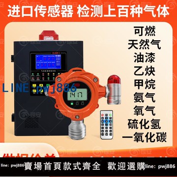 【店家補貼】工業可燃氣體報警器探測器檢測儀防爆氨氣甲苯氫氣乙炔硫化氫探頭