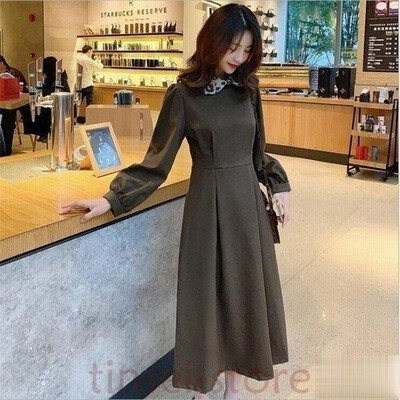 ワンピース レディース キレイめ ロングワンピース 秋 冬 春 黒ワンピースミモレ丈 Aラインワンピース フォーマル 二次会 パーティードレス 通販 Lineポイント最大get Lineショッピング