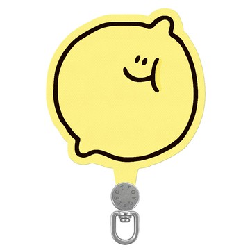 【正版授權】Second Morning微笑檸檬旋轉手機掛片/夾片