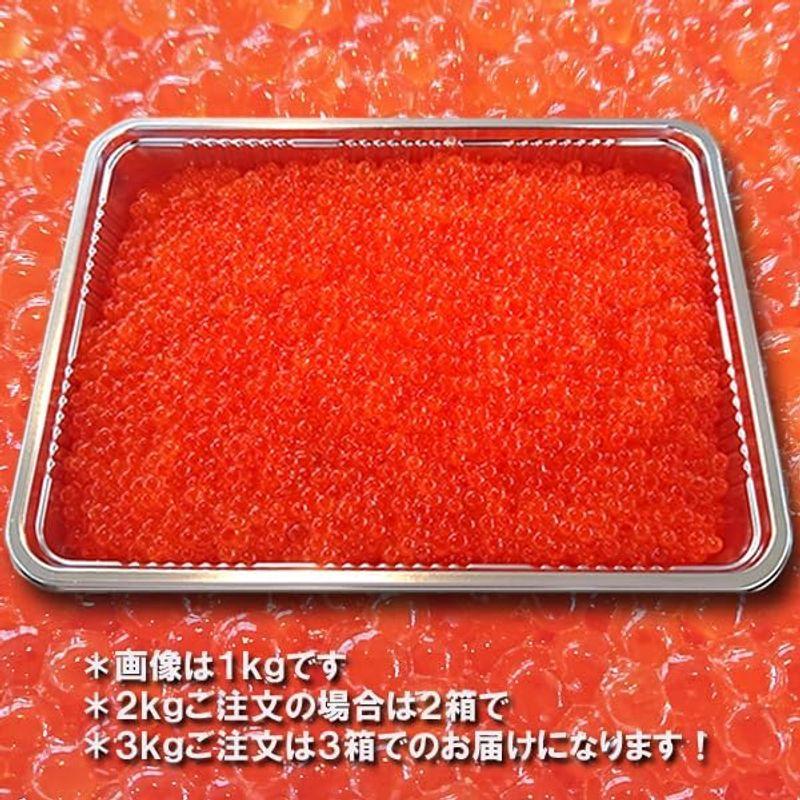 魚水島 北海道?青森産 生いくら 季節限定「とろりやわらか 生イクラ」 3kg