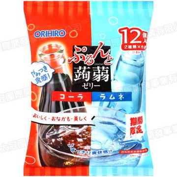 ORIHIRO 蒟蒻果凍-可樂風味&汽水風味 240g
