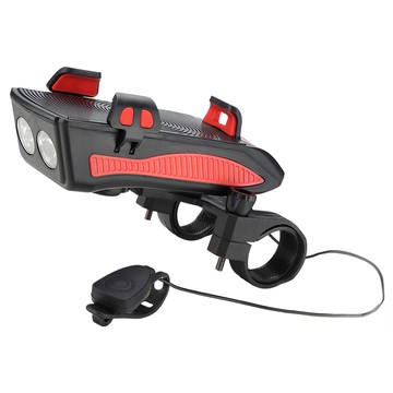 RONEVER 四合一自行車燈 87 x 86 x 160mm 234g  黑色 + 紅色  1個