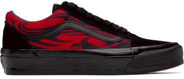 Vans 黑色 & 红色 Premium Old Skool 运动鞋