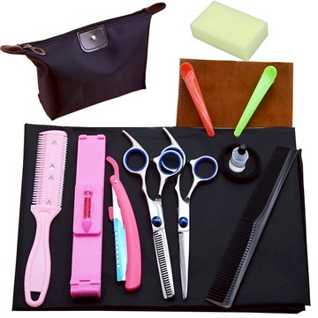 美髮剪刀 理髮剪刀剪髮家用剪頭髮工具美髮剪刀兒童平剪牙剪打薄碎髮剪套裝【MJ13314】