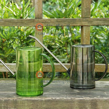 灑水壺透明色澆水壺 園藝盆栽長嘴灑水壺 灌根施綠植澆花噴壺【君来佳選】【淘夢屋】