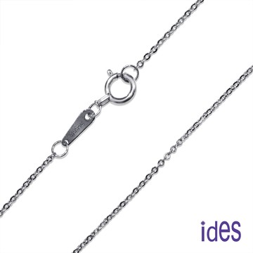 ides愛蒂思 義大利製PT950鉑金16吋項鍊鎖骨鍊（跳舞鍊-2）