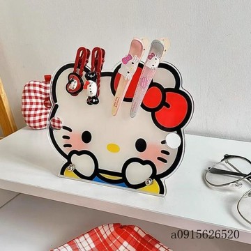 🚀台灣出貨🚀可愛Hello Kitty眼鏡收納架可愛桌面亞克力墨鏡放置架髮夾收納架