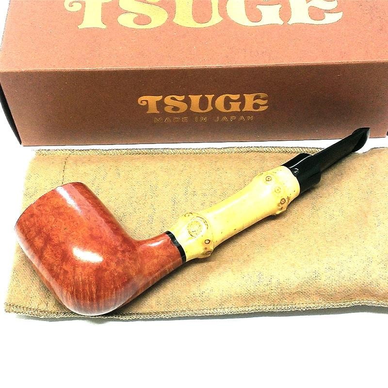 パイプ 喫煙具 TSUGE バンブー ストレート スムース 根竹 ツゲ 柘