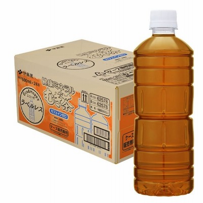 【送料無料】伊藤園 健康ミネラルむぎ茶 ラベルレスボトル 600ml×1ケース（全24本）