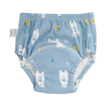 JoyNa - 學習褲 嬰兒尿布褲 鬆緊隔尿褲-3件入-白熊媽媽+隨機2入