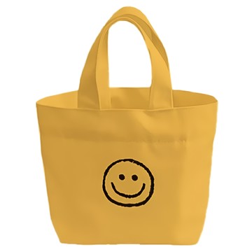 微笑手提帆布包，活力黃，28cm x 20.5cm x 12.5cm，帆布  28 x 20.5cm 提把12.5cm  黃色  4個