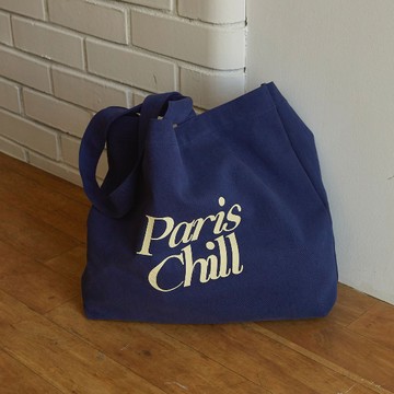 Paris Chill 簡單生活厚磅帆布袋 沉靜藍