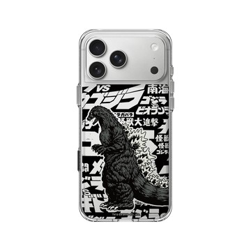 iPhone 17 Pro Max Clear Case（相機按鈕） 透明 - 哥吉拉 Godzilla - 哥吉拉大時代