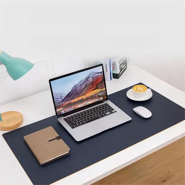 kamera 佳美能 皮革桌墊 8040db 寶藍色/藏藍色 辦公桌面防滑耐磨皮革墊  80 x 40 x 0.2 cm