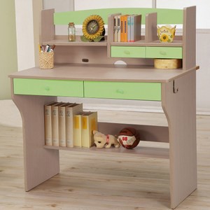 《C&B》天才學童系列兒童書桌(粉綠色)粉綠色
